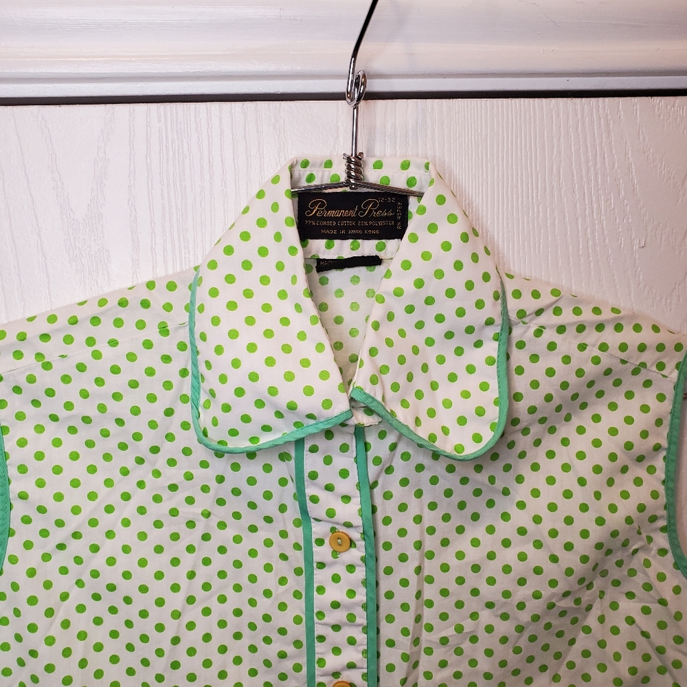 Permanent Press Vintage Button Down Top - image 3
